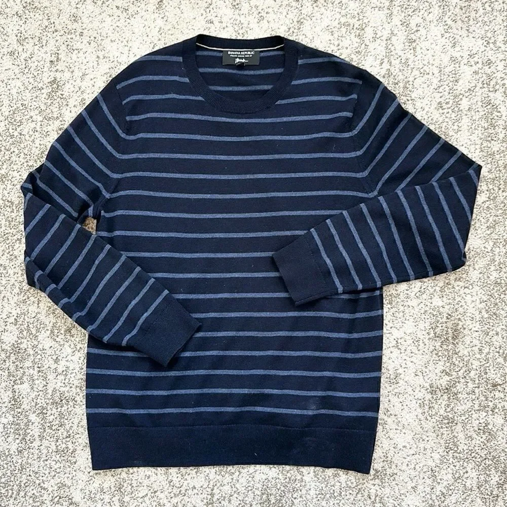Banana Republic Cento Italian Baruffa Merino Wool Sweater L